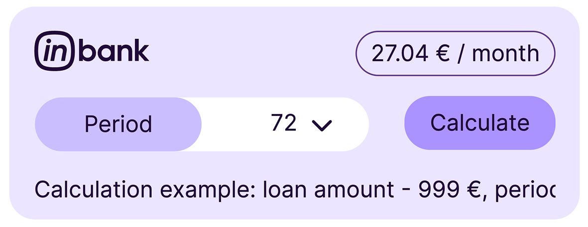 Financing calculator