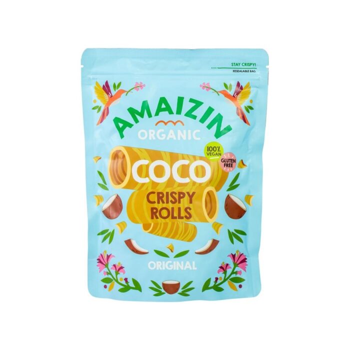Traškūs kokosiniai vafliukai 140g | Amaizin