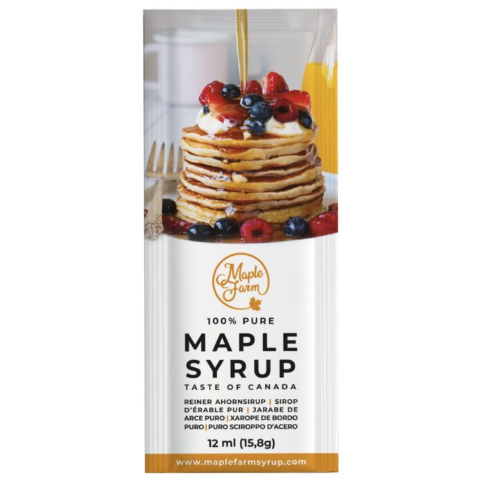 Maple syrup in mini packs 8x12ml, Grade A, DARK | Maple Farm - Image 2