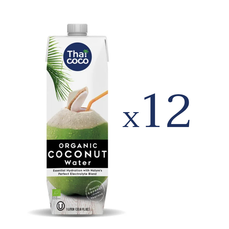 Organic Thai Coco coconut water 1000 ml x 12